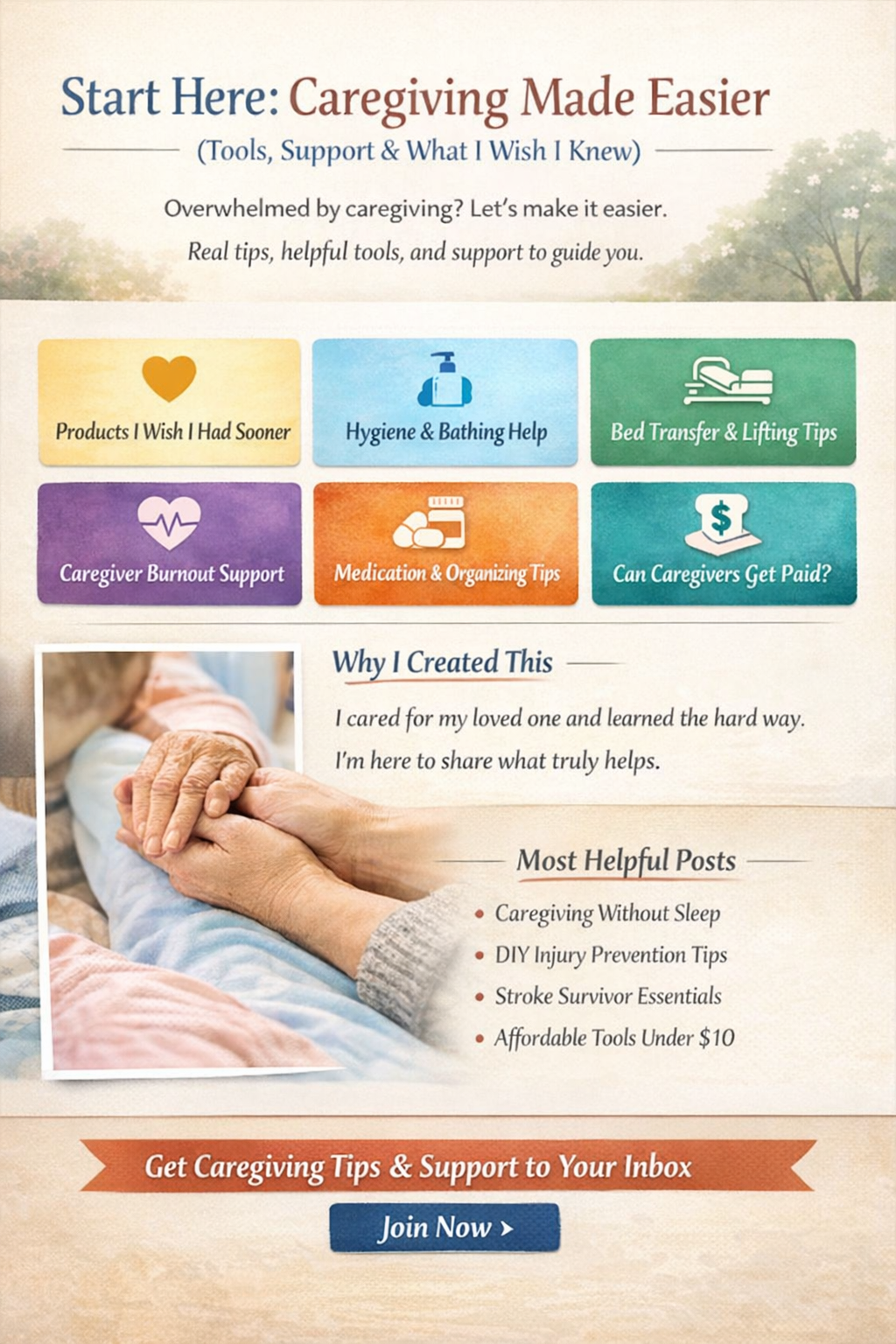 Start Here: Caregiving Made Easier (Tools, Support & What I Wish I Knew)